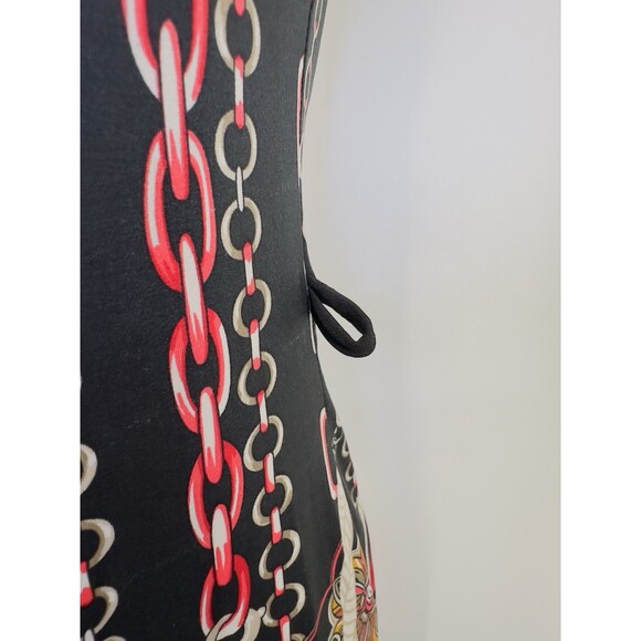 Ipona Collection Dress Gold Abstract Multicolored Y2K Black   Mini Stretchy S - Picture 5 of 12